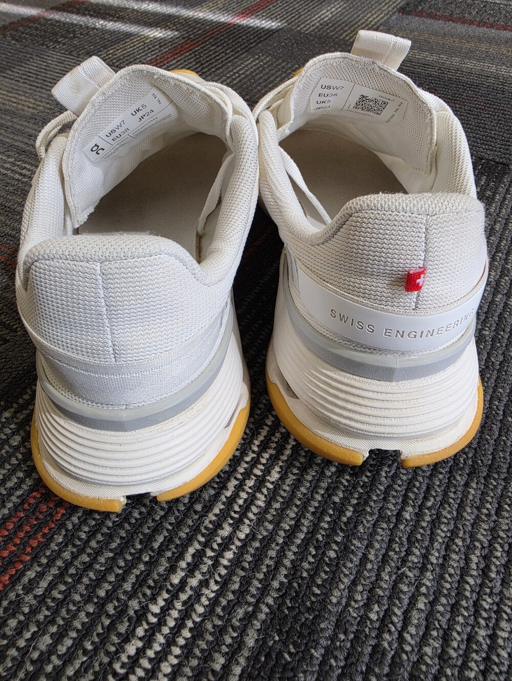On Cloudnova 2 White Ivory Gum Sneakers Women’s Size 7 CloudTec - Picture 4 of 7